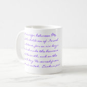 Shabbat Shalom mok (Voorkant links)