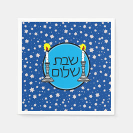 Shabbat Shalom Napkins Servet