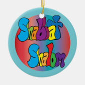 Shabbat Shalom Ornament (Voorkant)