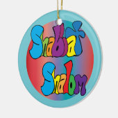 Shabbat Shalom Ornament (Links)