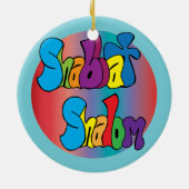 Shabbat Shalom Ornament (Achterkant)