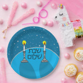 Shabbat Shalom Paper-Borden Papieren Bordje (Feest)
