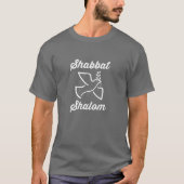 Shabbat Shalom Peace Dove Messianic T-shirt (Voorkant)