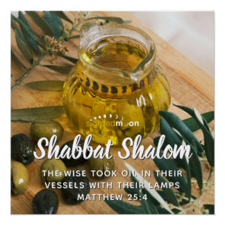 Shabbat Shalom Perfect Poster