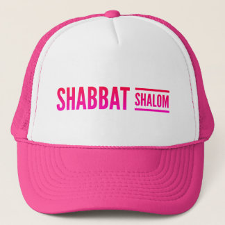 Shabbat Shalom Pink Trucker Pet