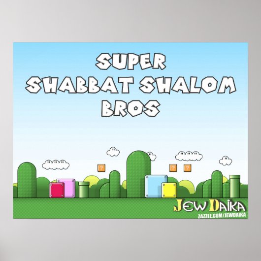 Shabbat Shalom Poster (Voorkant)