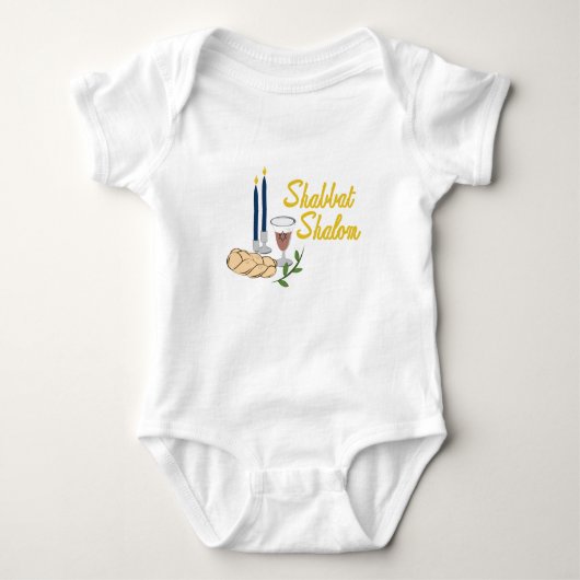 Shabbat Shalom Romper (Voorkant)