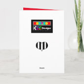 Shabbat Shalom Star Heart Wenskaart Kaart (Achterkant)