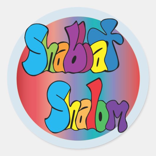 Shabbat Shalom Stickers (Voorkant)