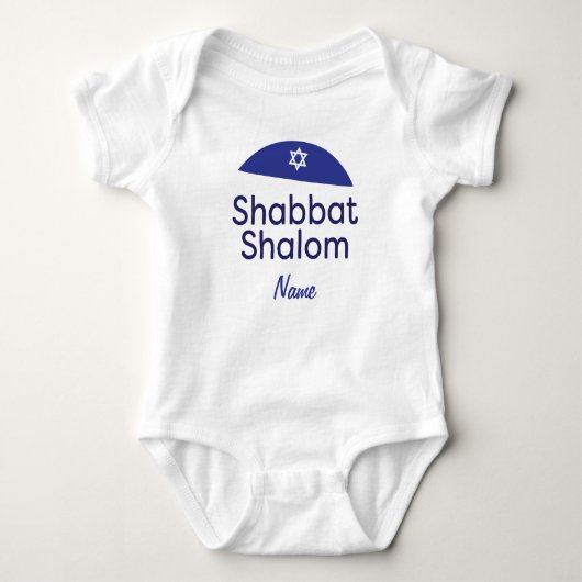 Shabbat Shalom T-Shirt (Voorkant)