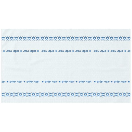 Shabbat Shalom Tablecloth Tafelkleed (Voorkant (Horizontaal))