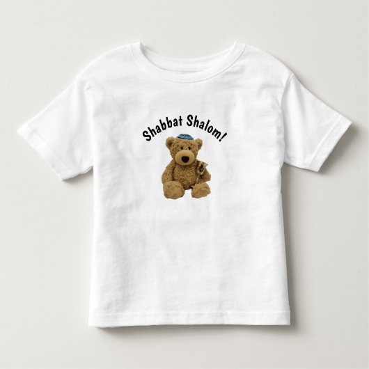 Shabbat Shalom Teddy Bear T-shirt (Voorkant)
