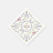 Shabbat Shalom Traditional Cocktail Napkins Servet (Hoek)