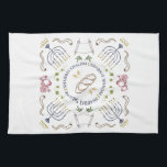 Shabbat Shalom Traditional Hand Handdoeken<br><div class="desc">Eclectisch bijbelvormig motiveringspatroon. op een handdoek.</div>