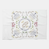 Shabbat Shalom Traditional Hand Handdoeken (Horizontaal)