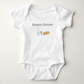 Shabbat Sketch Baby Bodysuit (Voorkant)