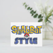 Shabbat Style Briefkaart (Staand voorkant)