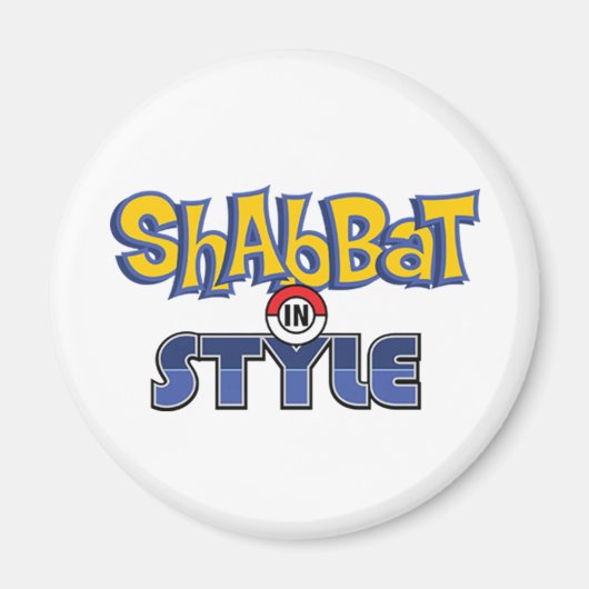 Shabbat Style Magneet (Voorkant)