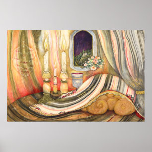 Shabbat-tabel Poster