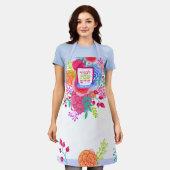 Shabbos Bold Lentebloemen Boeket Schets Schort (Gedragen)