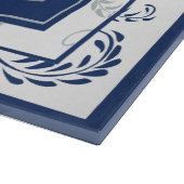 Shabbos Traditional Elegant Navy Challah Snijplank (Hoek)