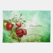 Shabby Aardbeien Patch Theedoek (Horizontaal)