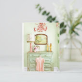 Shabby Bedroom Briefkaart (Staand voorkant)