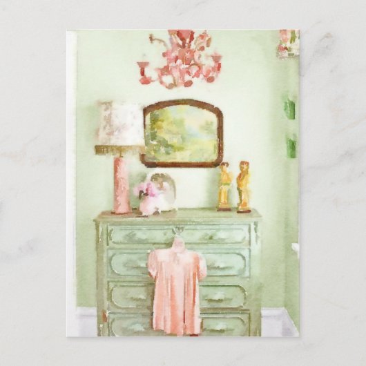 Shabby Bedroom Briefkaart (Voorkant)