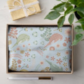 Shabby Birds & Branches Blue Tissuepapier (Geschenk)