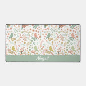 Shabby Birds & Branches Personalized Bureaumat (Voorkant)
