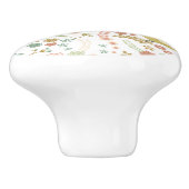 Shabby Birds & Branches White Keramische Knop (Zijkant)