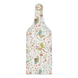 Shabby Birds & Branches White Snijplank