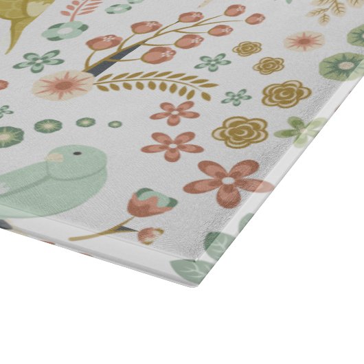 Shabby Birds & Branches White Snijplank (Hoek)