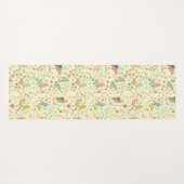 Shabby Birds & Branches Yellow Yogamat (Achterkant (horizontaal))