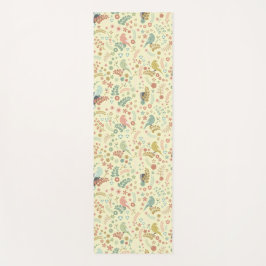 Shabby Birds & Branches Yellow Yogamat