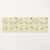 Shabby Birds & Branches Yellow Yogamat (Voorkant (horizontaal))