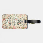 Shabby blijft kalm en rustig door bagagelabel (Achterkant horizontaal)