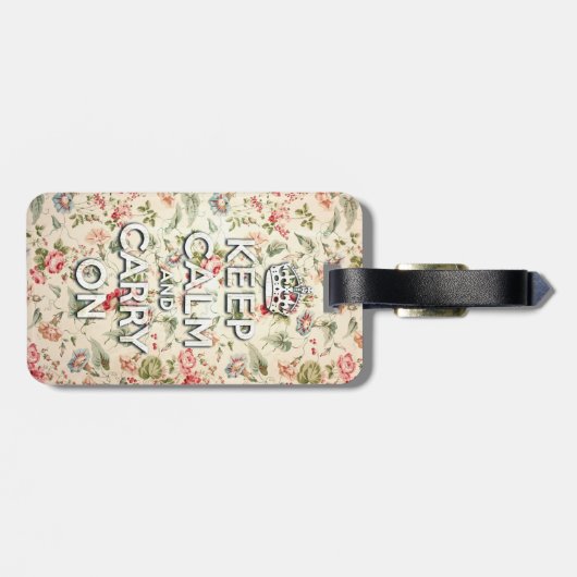 Shabby blijft kalm en rustig door bagagelabel (Achterkant horizontaal)