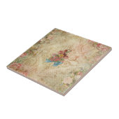 Shabby  Bloemen Tegel Tegeltje (Zijkant)