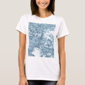 Shabby Blue French Toile T-shirt (Voorkant)