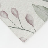 Shabby Blush Flowers Fleece Deken (Hoek)