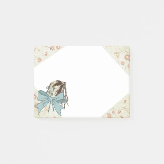 Shabby-breinaalden, garen van lintbogen post-it® notes (Voorkant)