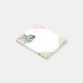 Shabby-breinaalden, garen van lintbogen post-it® notes (Schuin)