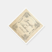  shabby bruiloft servet (Hoek)