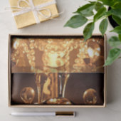 Shabby Chandelier Bling 1-Gold Tissuepapier (Geschenk)