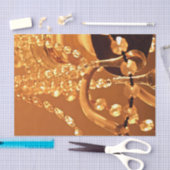 Shabby Chandelier Bling 3-Gold-WSSUE WRAP PAPIER (Craft)