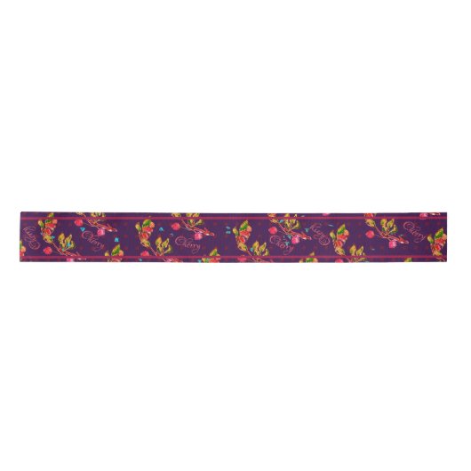 Shabby Cherry Splendor Satin Ribbon Satijnen Lint (Voorkant)