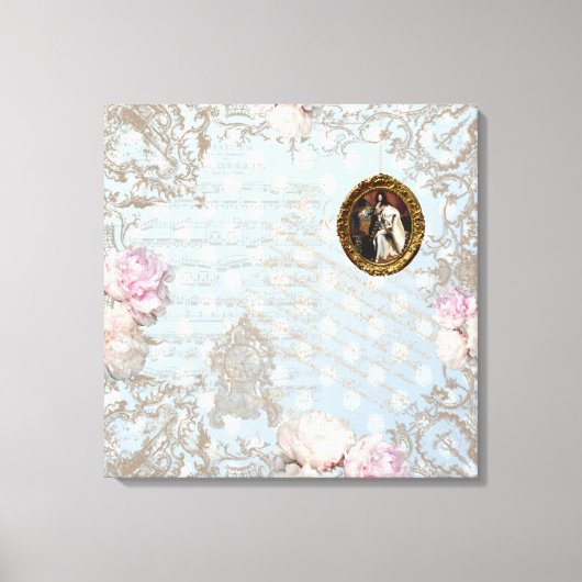 Shabby Chic 2 - Gewikkeld Canvas Afdruk (Voorkant)