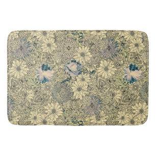Shabby Chic Abstract Bloemen Illustratie Badmat