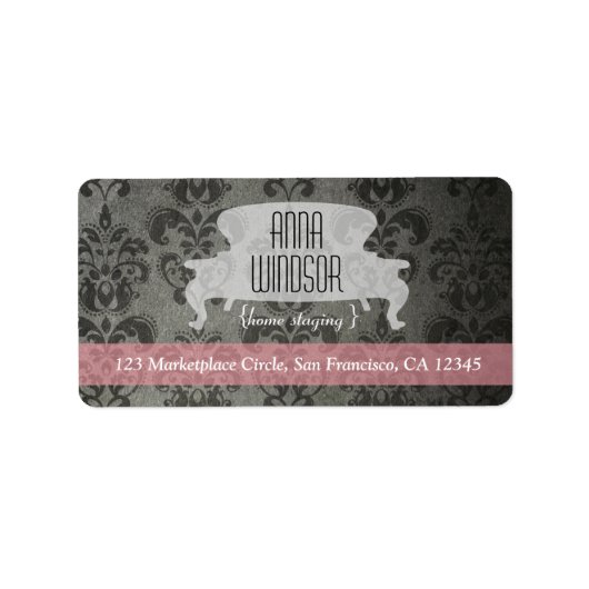 Shabby Chic Adresetiketten Etiket (Voorkant)